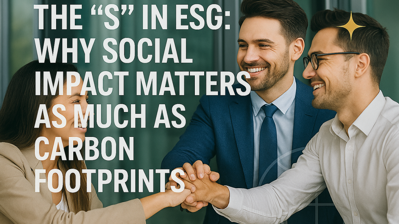 The “S” in ESG: Why Social Impact Matters as Much as Carbon Footprints